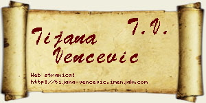 Tijana Venčević vizit kartica